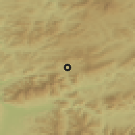 Shaded relief of the 50 km around Zázrivá, drawn from the GMTED2010 grid