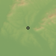 Shaded relief of the 50 km around Zbehy, drawn from the GMTED2010 grid
