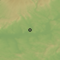 Shaded relief of the 50 km around Želovce, drawn from the GMTED2010 grid
