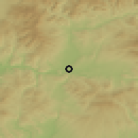 Shaded relief of the 50 km around Zvolen, drawn from the GMTED2010 grid