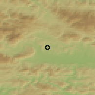 Shaded relief of the 51 km around Andraž nad Polzelo, drawn from the GMTED2010 grid