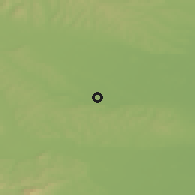 Shaded relief of the 51 km around Babinci, drawn from the GMTED2010 grid