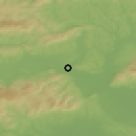 Shaded relief of the 51 km around Dobova, drawn from the GMTED2010 grid
