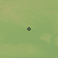 Shaded relief of the 51 km around Dobrovnik, drawn from the GMTED2010 grid