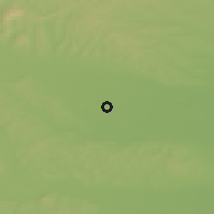 Shaded relief of the 51 km around Dokležovje, drawn from the GMTED2010 grid