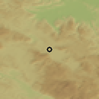 Shaded relief of the 51 km around Dolenja vas, drawn from the GMTED2010 grid