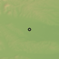 Shaded relief of the 51 km around Bakovci, drawn from the GMTED2010 grid
