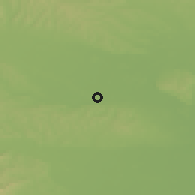 Shaded relief of the 51 km around Dolnja Bistrica, drawn from the GMTED2010 grid