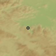 Shaded relief of the 51 km around Dol pri Borovnici, drawn from the GMTED2010 grid