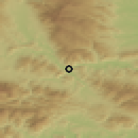 Shaded relief of the 51 km around Dravograd, drawn from the GMTED2010 grid