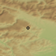 Shaded relief of the 51 km around Dražgoše, drawn from the GMTED2010 grid