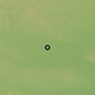 Shaded relief of the 51 km around Gančani, drawn from the GMTED2010 grid