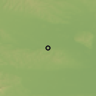 Shaded relief of the 51 km around Gibina, drawn from the GMTED2010 grid