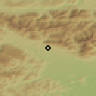 Shaded relief of the 51 km around Golnik, drawn from the GMTED2010 grid