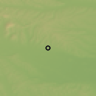 Shaded relief of the 51 km around Gorica, drawn from the GMTED2010 grid