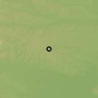 Shaded relief of the 51 km around Gornji Petrovci, drawn from the GMTED2010 grid