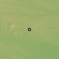 Shaded relief of the 51 km around Grad, drawn from the GMTED2010 grid