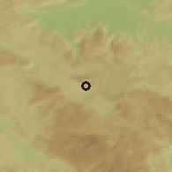 Shaded relief of the 51 km around Grahovo, drawn from the GMTED2010 grid