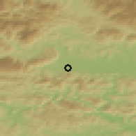Shaded relief of the 51 km around Grajska vas, drawn from the GMTED2010 grid