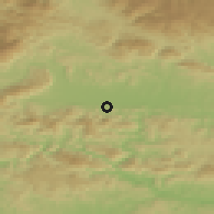 Shaded relief of the 51 km around Griže, drawn from the GMTED2010 grid