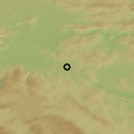 Shaded relief of the 51 km around Grosuplje, drawn from the GMTED2010 grid