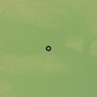 Shaded relief of the 51 km around Hotiza, drawn from the GMTED2010 grid