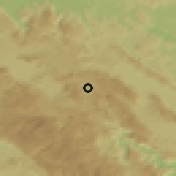 Shaded relief of the 51 km around Hrib - Loški Potok, drawn from the GMTED2010 grid
