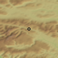Shaded relief of the 51 km around Hrušica, drawn from the GMTED2010 grid