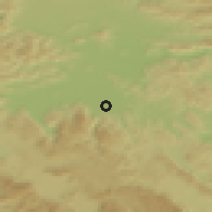 Shaded relief of the 51 km around Ig, drawn from the GMTED2010 grid