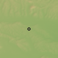 Shaded relief of the 51 km around Ihova, drawn from the GMTED2010 grid