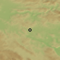 Shaded relief of the 51 km around Ivančna Gorica, drawn from the GMTED2010 grid