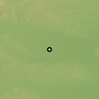 Shaded relief of the 51 km around Ižakovci, drawn from the GMTED2010 grid