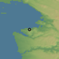 Shaded relief of the 51 km around Jagodje, drawn from the GMTED2010 grid