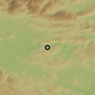 Shaded relief of the 51 km around Jevnica, drawn from the GMTED2010 grid