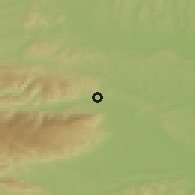 Shaded relief of the 51 km around Kamnica, drawn from the GMTED2010 grid