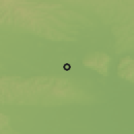 Shaded relief of the 51 km around Kapca, drawn from the GMTED2010 grid