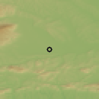 Shaded relief of the 51 km around Kidričevo, drawn from the GMTED2010 grid