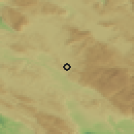 Shaded relief of the 51 km around Knežak, drawn from the GMTED2010 grid