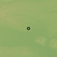 Shaded relief of the 51 km around Kobilje, drawn from the GMTED2010 grid
