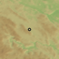 Shaded relief of the 51 km around Kočevje, drawn from the GMTED2010 grid