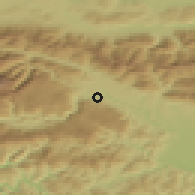 Shaded relief of the 51 km around Bled, drawn from the GMTED2010 grid
