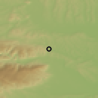 Shaded relief of the 51 km around Kozjak nad Pesnico, drawn from the GMTED2010 grid