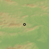 Shaded relief of the 51 km around Kozje, drawn from the GMTED2010 grid
