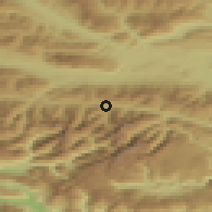 Shaded relief of the 51 km around Kranjska Gora, drawn from the GMTED2010 grid
