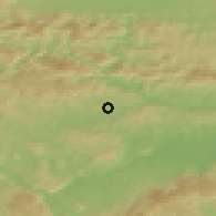 Shaded relief of the 51 km around Krmelj, drawn from the GMTED2010 grid