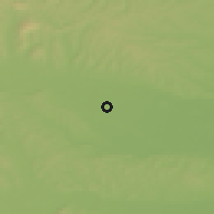 Shaded relief of the 51 km around Krog, drawn from the GMTED2010 grid