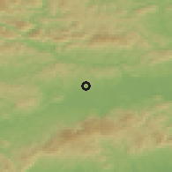 Shaded relief of the 51 km around Krško, drawn from the GMTED2010 grid