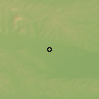Shaded relief of the 51 km around Kupšinci, drawn from the GMTED2010 grid