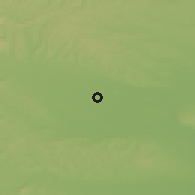 Shaded relief of the 51 km around Lipovci, drawn from the GMTED2010 grid