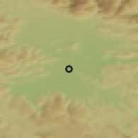 Shaded relief of the 51 km around Ljubljana, drawn from the GMTED2010 grid